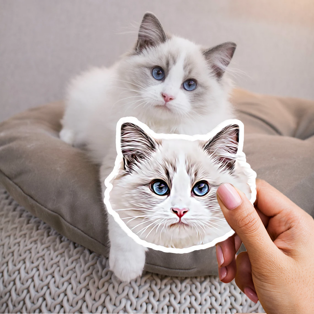 3x Personalisierter Aufkleber für Ihr Haustier