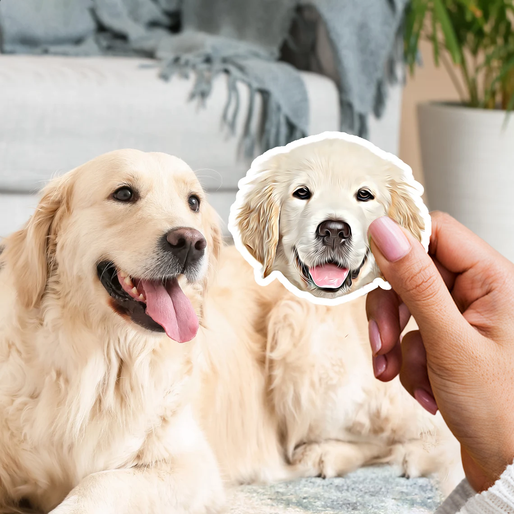 3x Personalisierter Aufkleber für Ihr Haustier